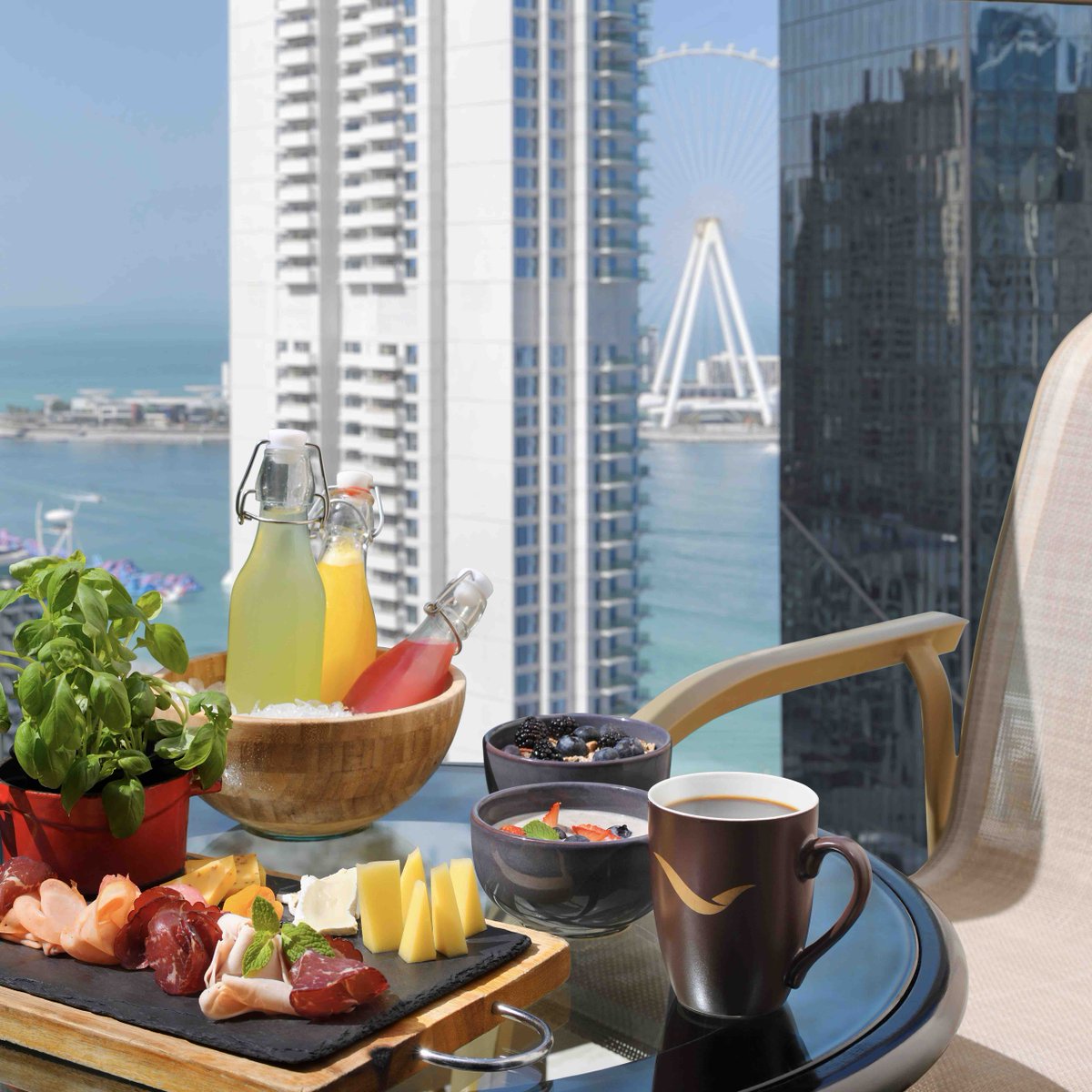 Perfect vacation vibes with a beautiful view from <a href="/movenpickjbr/">MovenpickJBR</a>

Call 04 449 8888 for more information. 

#HotelsToIndulge #MovenpickJBR  #MakingMoments  #JBR #Dubai