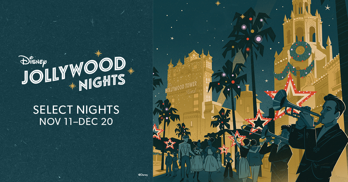 JinniVacations's tweet photo. Disney Jollywood Nights—a new holiday party coming to Disney’s Hollywood Studios® select nights November 11–December 20! Contact Jinni Vacations today! https://t.co/p1OmNqqyVj