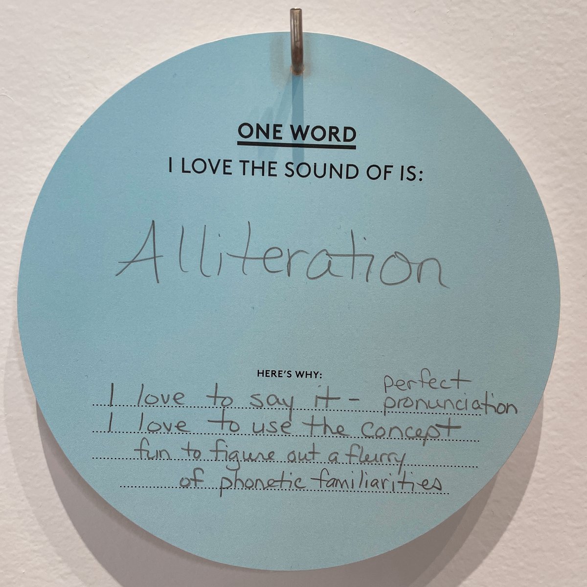 Does the word “alliteration” make you feel merry? Maybe “mellifluous” is music to your ears, or you have a soft spot for the much-maligned “moist.” In the Words Matter gallery, answer up to eight prompts and share the words that are most meaningful to you with other visitors.