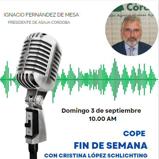 AsajaNacional's tweet photo. El presidente de @ASAJACORDOBA interviene mañana domingo a las 10:00 horas en @COPE con @crisschlichting para hablar sobre la situación del #Aceite 
https://t.co/hNba4kO6eh https://t.co/ofP1PcGRIp