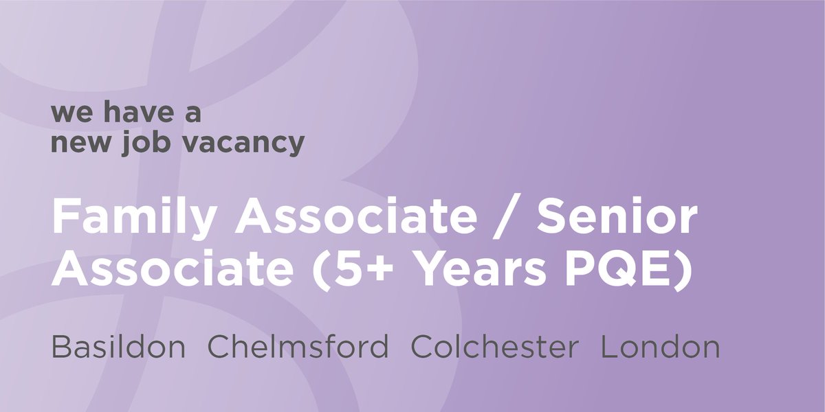 birkettlong's tweet photo. You will be part of our busy, and highly regarded, South Essex family team team. The role will be assisting the Team to grow further and therefore business development and marketing with be essential. 
Apply here: https://t.co/vxAh8ZnN2X
#LawJobs #FamilyLaw https://t.co/rDjs5l4hB2