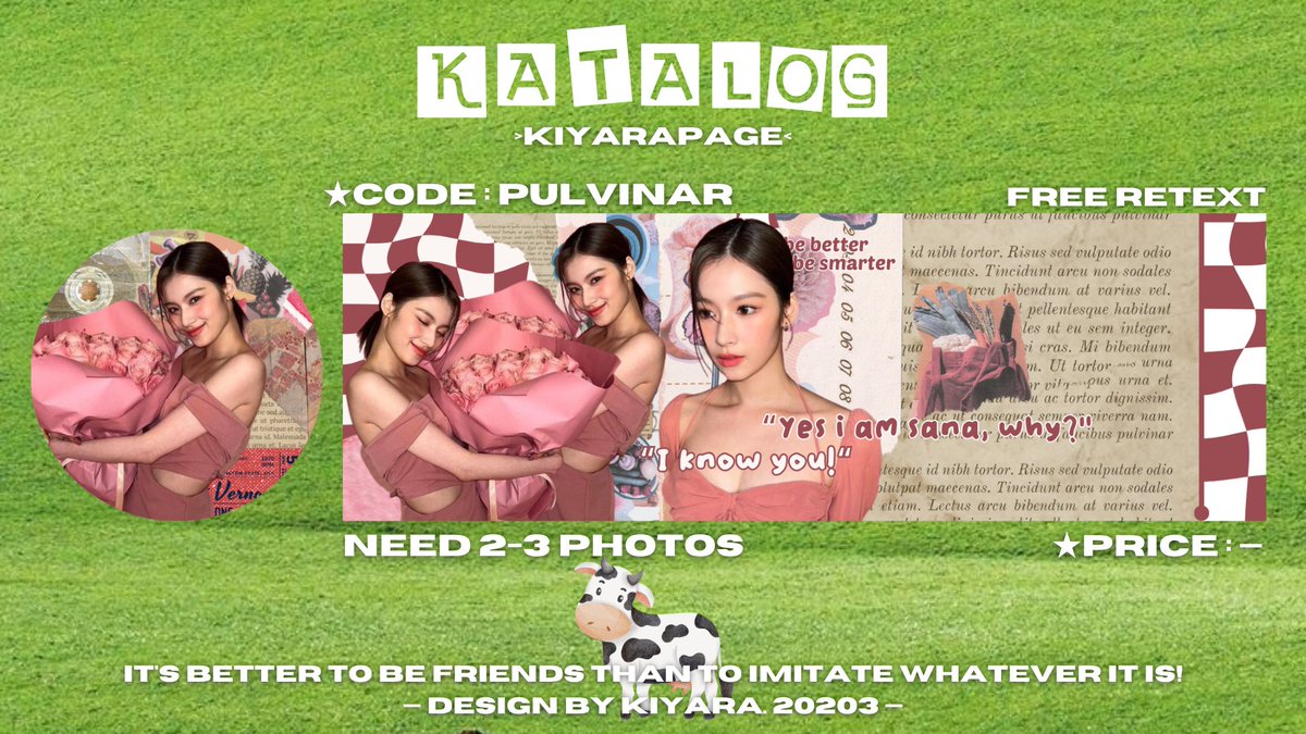 ssareiv's tweet photo. Help Retweet! Terimakasih 🦢

Halo spesial nerjun ke spess layout tolong aku OSPEK KATALOG pertama aku ini dong oh yaa! nanti layout tertera juga bakal kugiveaway kan loh jadi tungguin aja yaaw💥💥

#zonauang #zonajajan #zonaba https://t.co/GsB7m4uXlZ