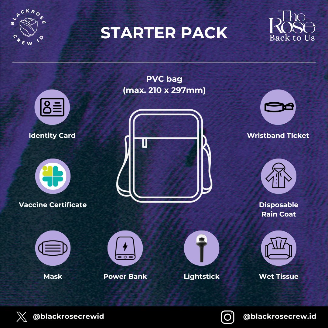 BlackroseCrewID's tweet photo. It’s D-7 already! Have you prepared what you should bring to #LMACxTheRose?💼👜

Take a peek our starter pack recommendation, Black Rose! ❤️

(P.S: IT’S TOTALLY OKAY IF YOU DON’T HAVE ROSEBEAM✨) https://t.co/H2iFXAr9Zw