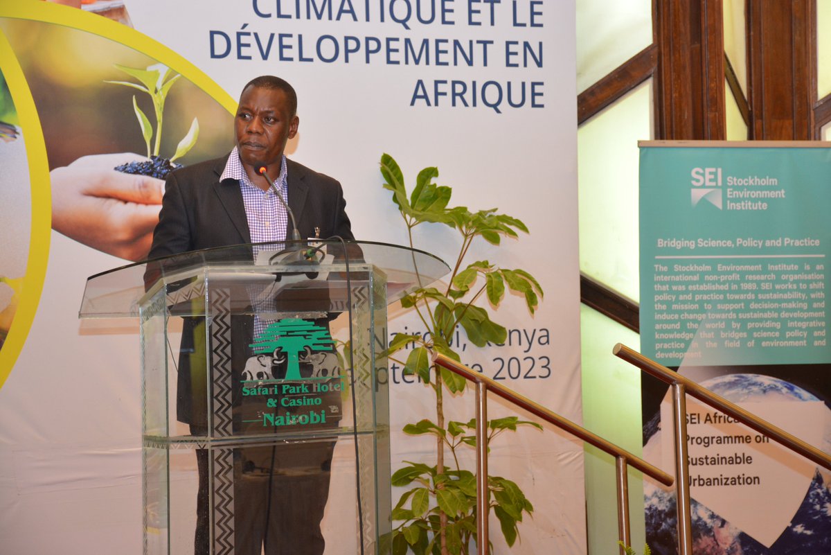 SEI_Africa's tweet photo. Opening session of the Africa Climate Science Symposium Africa Consolidating Science &amp; Evidence in the margins of the 11th Conference on Climate Change &amp; Development in Africa moderated by @PMOsano. @CIFOR_ICRAF @elianeubalijoro @AfDB_Group @WorldFishCenter @AGNESAfrica1 
#CCDA23 https://t.co/g7BqrJK5H6