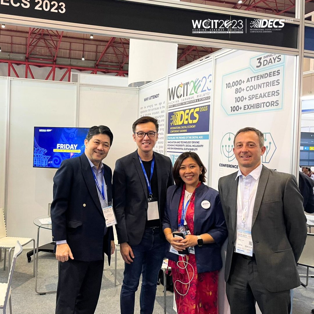 WCITIDECS2023's tweet image. We&apos;re grateful for the inspiring conversations and connections made at IISMEX 2023!

Let&apos;s keep the innovation going at WCIT|IDECS 2023 &amp;amp; She-Tech Asia Forum 2023 on 3rd to 6th October 2023 in Kuching, Sarawak!

#WCITIDECS2023 #WCIT2023 #IDECS2023 #SarawakGovernment #SDEC