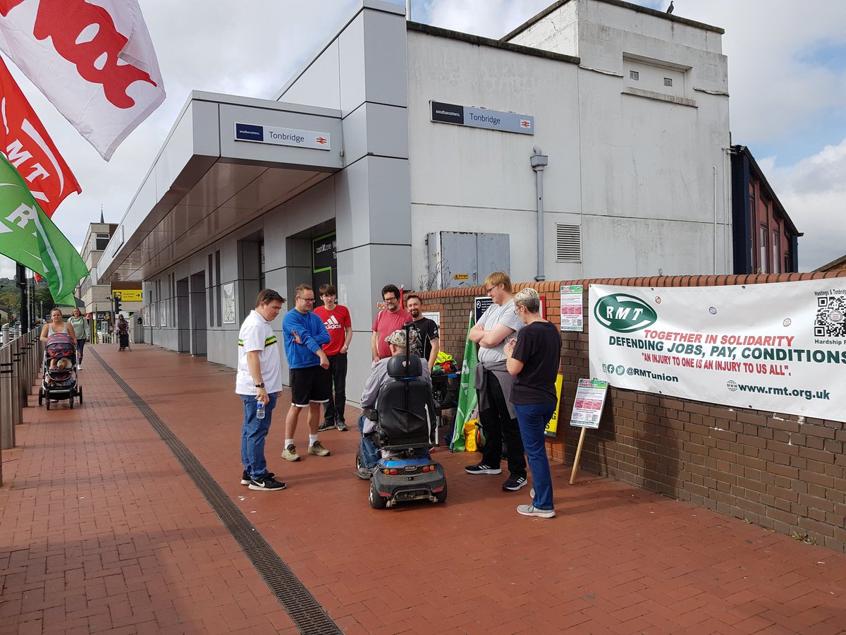 Standing strong at Tonbridge #SaveOurTicketOffices