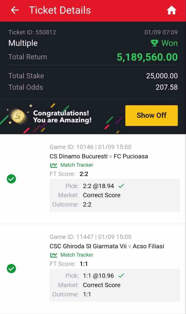 HenryOk7724's tweet photo. Nice Game indeed ị must say @williamsodds_1 You keep making your subscribers keep coming for more games because you deliver https://t.co/GOkKUssM1x