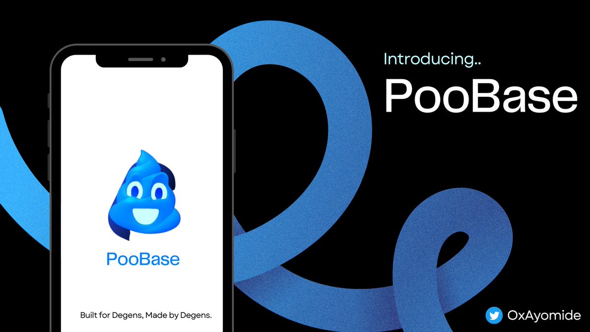 ayo_aluks's tweet photo. ππ½Brace yourselves for a revolutionary ride on the #Base chain! Hold on tight as I introduce you to the extraordinary @PooBASEpad launchpad π Get ready to dive deep into its peculiarities #BuildOnBase #BaseMainet #Launchpad #PooBase
π§΅A THREAD. https://t.co/uFWH619W9e