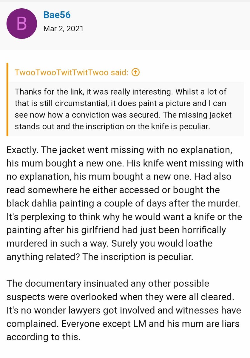TruthWinzz's tweet photo. Superintendent Dobbie Hid A Parka Jacket From The Defence. The ONLY Parka #LukeMichell Had Was AFTER The Police Took All His Clothes. He NEVER Bought A Painting Of The Dahlia, He Bought Manson Cd, Song on it Jodi Liked. This is what people write when they're afraid of the truth https://t.co/ZxssMEOkxN