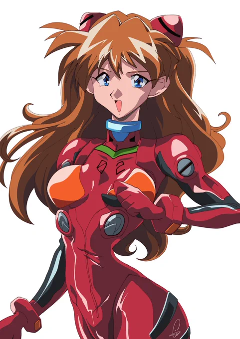 アスカ描きました〜!#エヴァ 