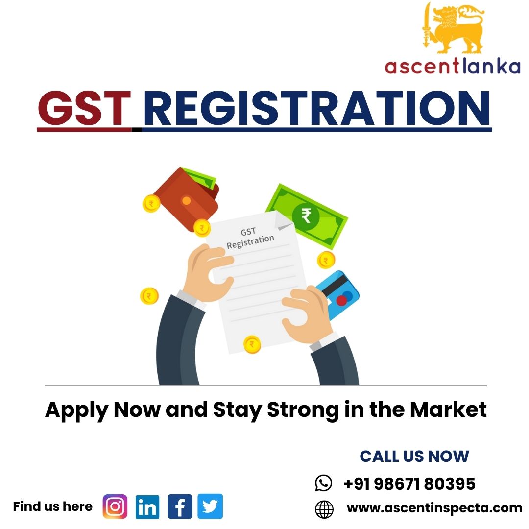 AscentLanka's tweet photo. GST Registration #ascentinspecta #ascentlanka #ascentmaldives #gst #incometax #tax #business #accounting #gstupdates #gstindia #ca #india #icai #charteredaccountant #finance #accountant #taxes #gstregistration #gstreturns #taxation #castudents #startup #incometaxindia https://t.co/SjgDWBxLc3