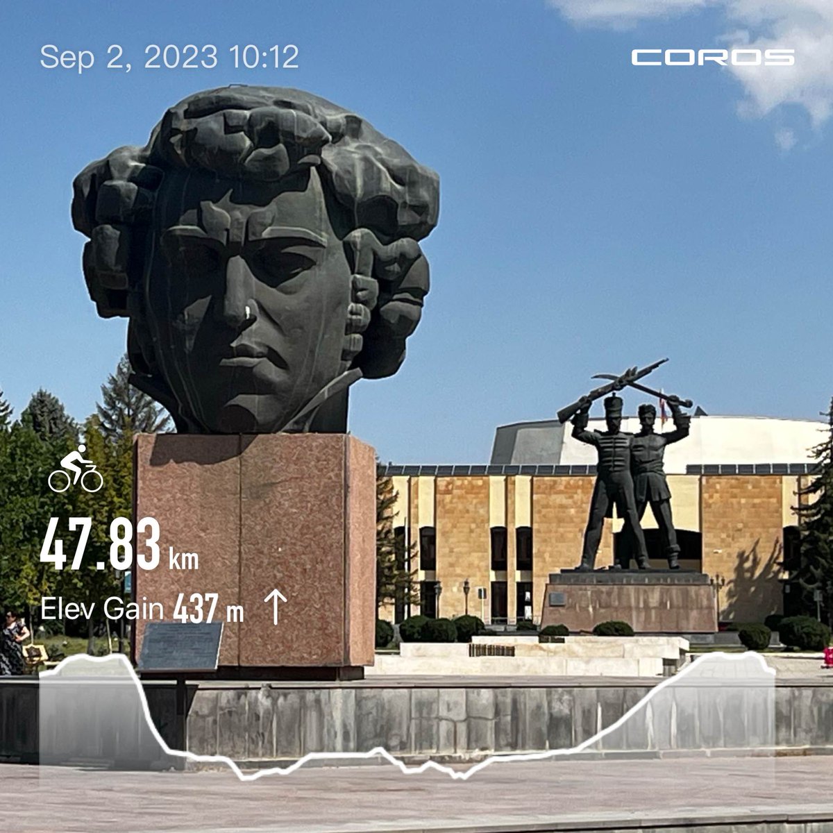 pcv_armenia's tweet image. As a PC volunteer, I love exploring on two wheels, covering 50km today, stopping to take pictures in Abovyan. A good ride but a long climb back. Excited to ride to my PST village next weekend, reuniting with my host family.

#peacecorpsarmenia #peacecorpslife #pcvlife
