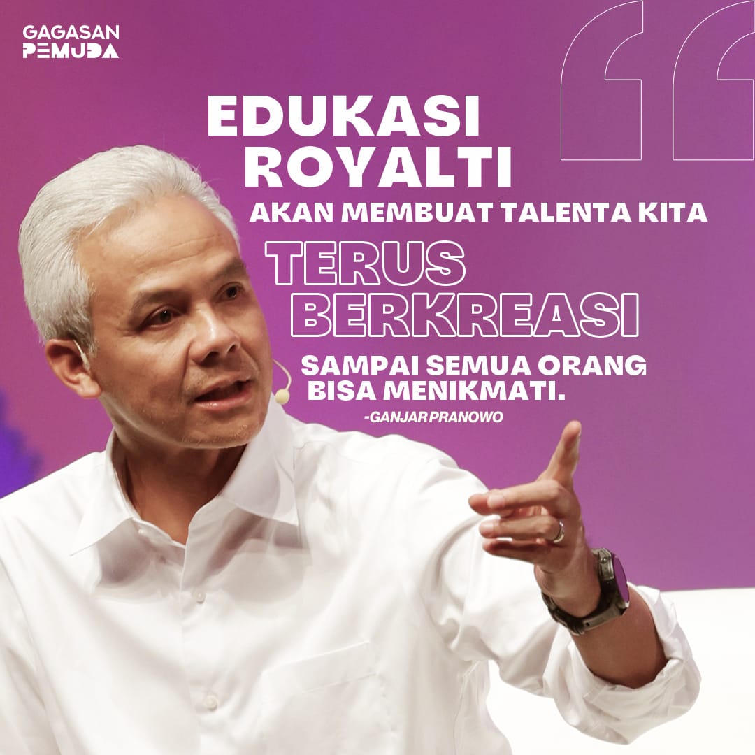 KerjaTuluss's tweet photo. Rendahnya kesadaran tentang kekayaan intelektual harus kita respon dengan memberikan edukasi pentingnya pemahaman akan IP. Menurut #TerobosanGanjar, hal itu bisa dimulai dari diri sendiri dalam menghargai karya agar pencipta karya terus bisa berkreasi.

@ganjarpranowo https://t.co/U4Dqinfj3S