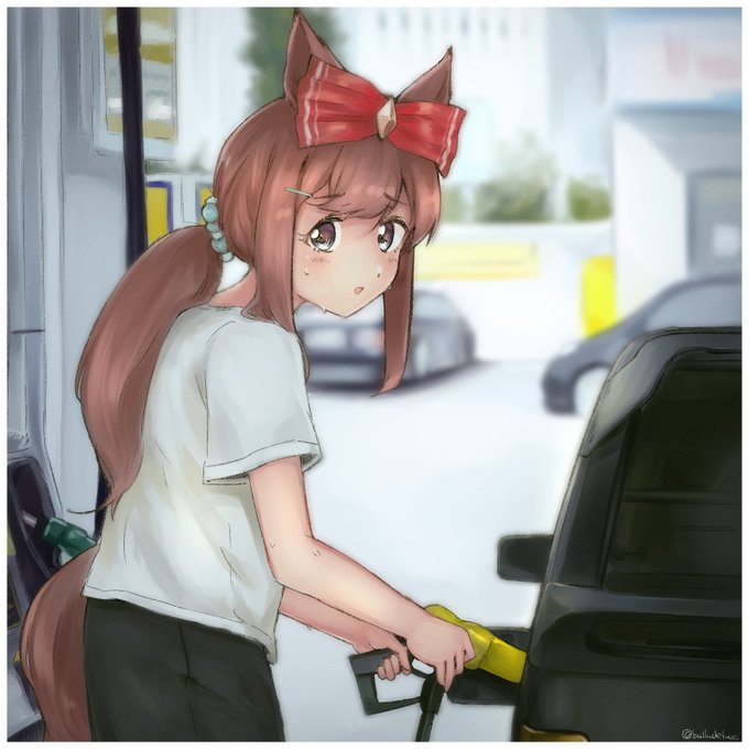 #ウマ娘 「あっ、どうも....」 