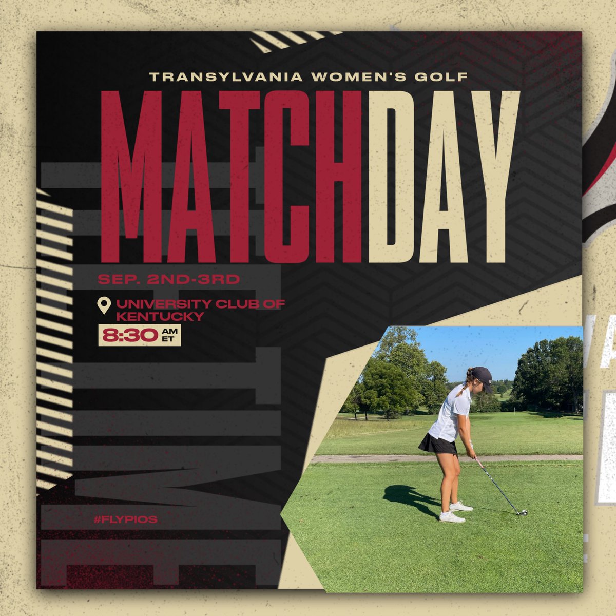 transy_wgolf's tweet photo. Ready to go in the 2023 Transy Fall Invite! 

🏟️ University Club of Kentucky 

#FlyPios🦇 https://t.co/fE5bGRFYAI