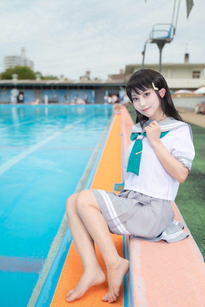 cosplay ラブライブ!サンシャイン‼︎ 夏制服×スクール水着 黒澤ダイヤ