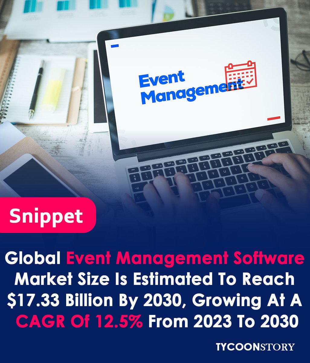 TycoonStoryCo's tweet image. Are you looking to start Event Management Business, let review the below market statistics
#EventTech #EventPlanning #EventAutomation #VirtualEvents #EventAnalytics #software #partnerships @ArloSmartHome @stovatech @bitrix24 @eventdex @Hopin @WhovaSupport @CertainInc @cvent