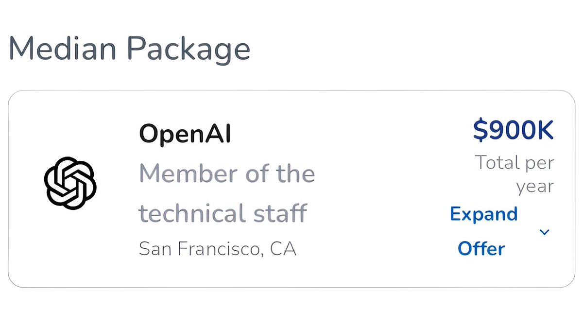 hey_madni's tweet image. AI jobs are the future.

OpenAI is offering upto $900k for AI jobs.

Here&apos;s a list of top AI jobs with highest salary:

[ 🔖 Bookmark for later ]