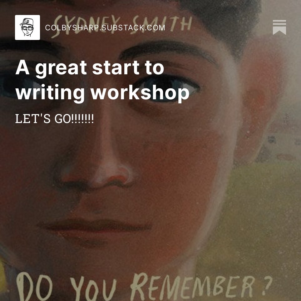 Heck of a start to our year of writing together. colbysharp.substack.com/p/a-great-star…