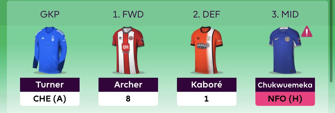 I need someone to not play this week