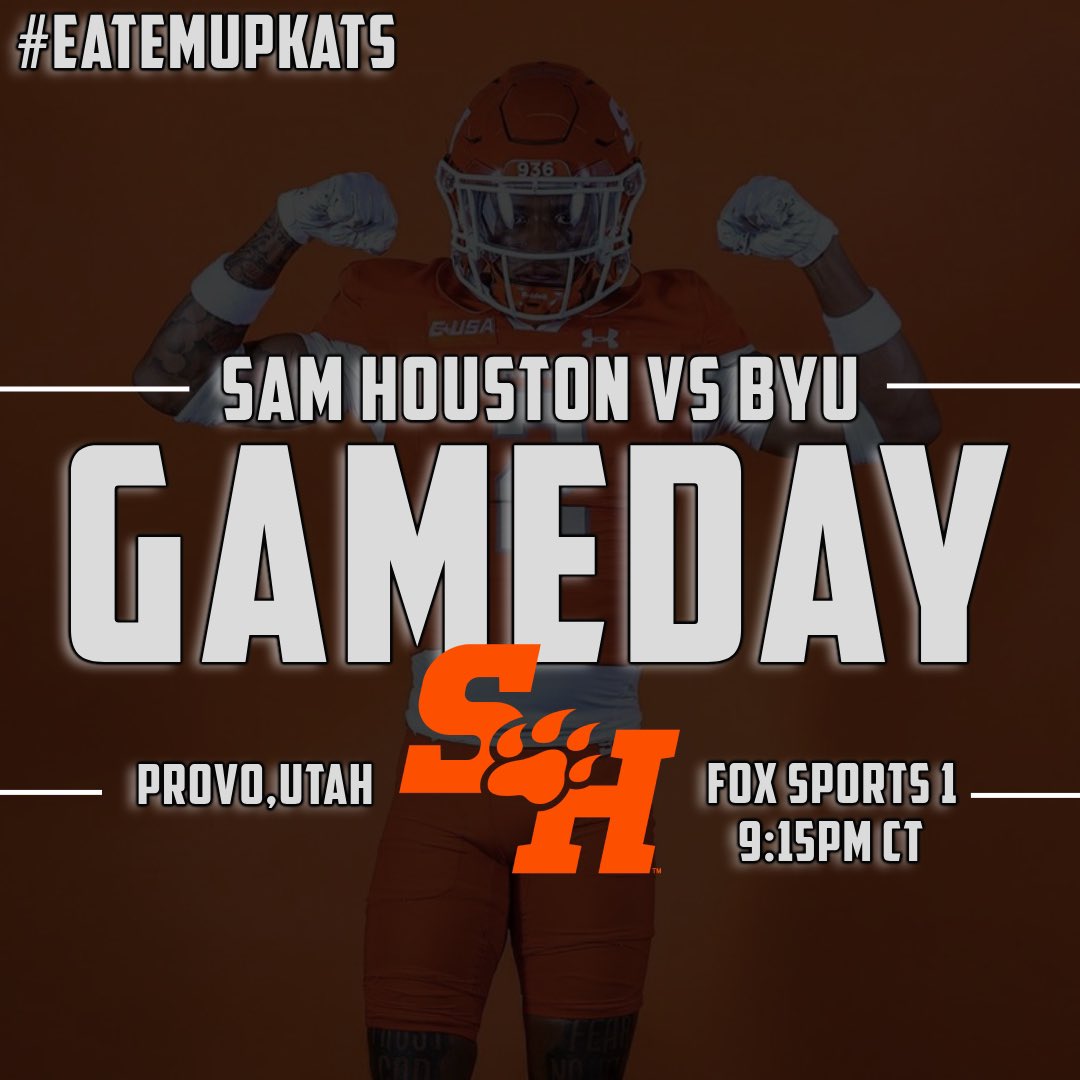 GAMEDAY

🆚 BYU
⏰ 9:15 PM CT
📍 Provo, UT
📺 FS1
📻 Bearkat Sports Network

#EatEmUpKats