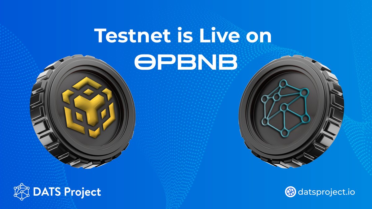 DATSProject's tweet photo. 🚀DATS Project testnet is now live on opBNB Mainnet! 🌐

#opBNB's Layer-2 solution reduces fees and speeds up transactions by unleashing the full potential of the @BNBChain.

EVM compatible and seamlessly integrated with #BNB, opBNB offers cost-effective solutions.

Join us on the incentivized #TESTNET adventure on opBNB for the DATS Project in the #DePIN category

#Security