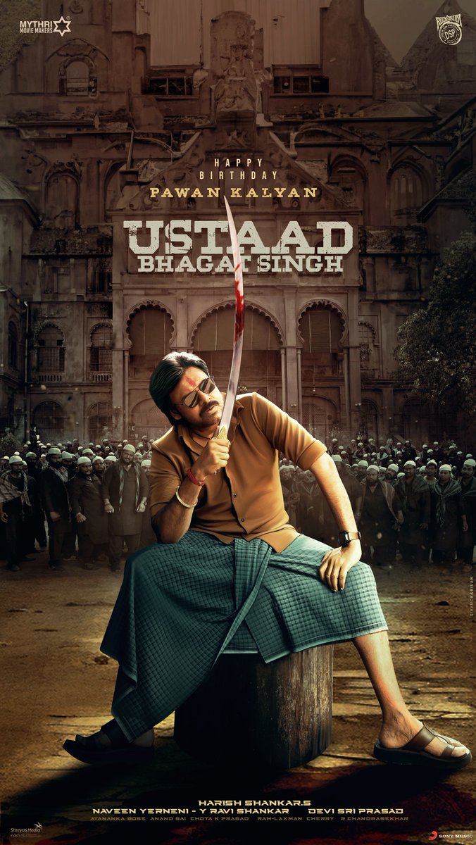 ధర్మసంస్థాపనార్థాయ సంభవామి యుగే యుగే 😎🔥

Wishing our USTAAD of MASS and SWAG, <a href="/PawanKalyan/">Pawan Kalyan</a> garu a very Happy Birthday ❤️‍🔥

#UstaadBhagatSingh 💥

#HBDPawanKalyan 
<a href="/harish2you/">Harish Shankar .S</a> <a href="/sreeleela14/">Sreeleela</a> <a href="/ThisIsDSP/">DEVI SRI PRASAD</a> <a href="/DoP_Bose/">ayananka bose</a> #AnandSai <a href="/ChotaKPrasad/">Chota K Prasad</a> <a href="/SonyMusicSouth/">Sony Music South India</a> <a href="/UBSTheFilm/">Ustaad Bhagat Singh</a>