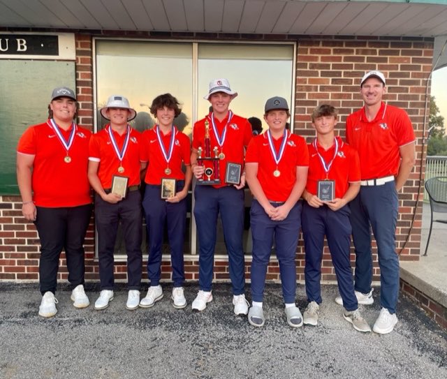 M-S Boys Golf takes the team title in the Danville Invitational at Turtle Run with a 299. Bulldogs place 4 in the top 10 overall in the 20 team invite.

Claybrooke - 71 (3rd)
Olson - 75 (7th)
Hennesy - 76 (8th)
Schoudel - 83 
Clements - 77 (10th)
Henrikson - 83