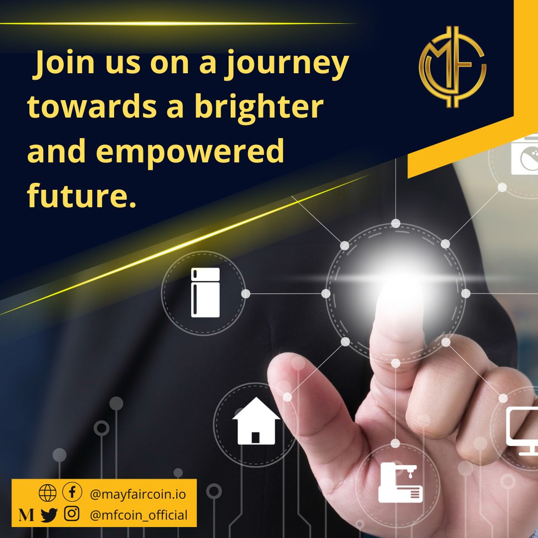 MFCoin_Official's tweet photo. 🚀 Ready to embrace a brighter, empowered future? 🌟 Join us as we navigate new horizons with Mayfair Coin! Discover innovation that shapes possibilities. 🌐✨ #MayfairCoin #Empowerment #Innovation https://t.co/yJoS7ysm6o