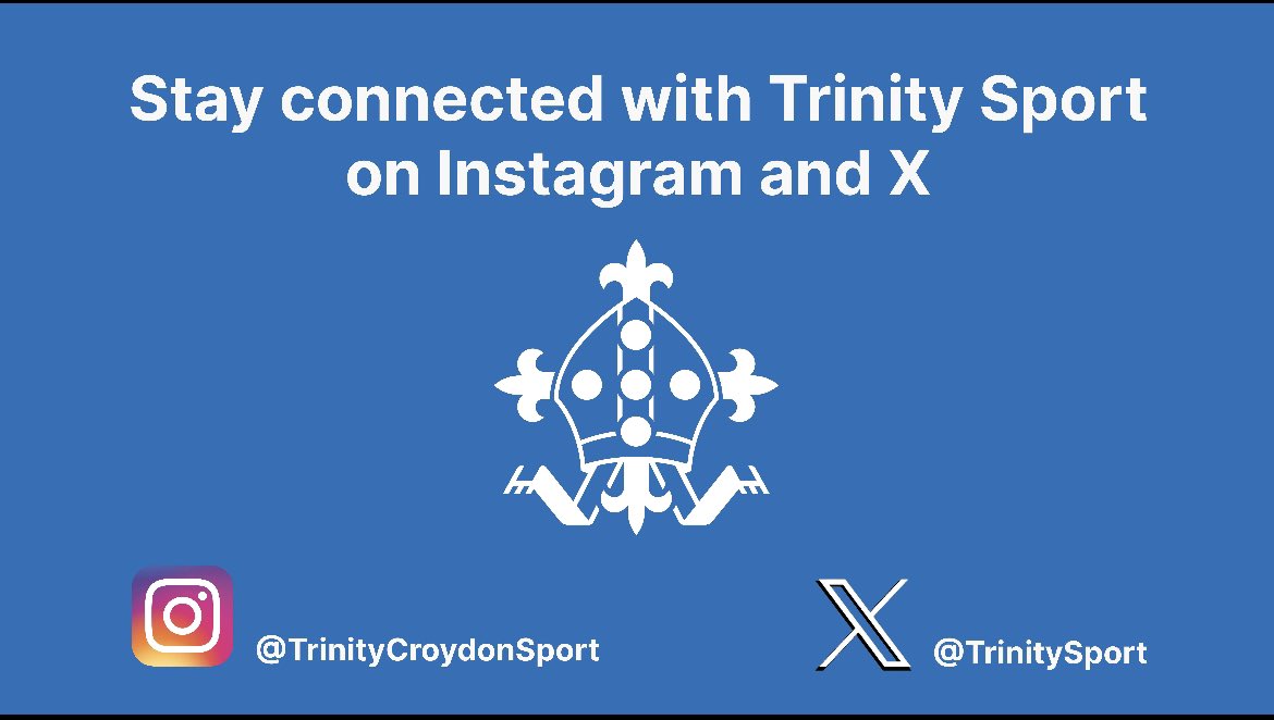 Please note, we are no longer posting on this account. To keep up to date with all things Trinity Sport, please ensure you connect with us on the below Instagram and X accounts:

instagram.com/trinitycroydon…
x.com/trinitysport
 
#TrinitySport #TrinityCommunity