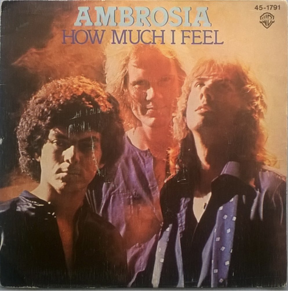 in_yacht's tweet photo. “How Much I Feel” by Ambrosia made its debut on the Billboard Hot 100 on this day in 1978. The song spent 21 weeks on the chart, peaking at #3 on November 18, 1978. It was written by lead singer and guitarist David Pack. https://t.co/DBtxUdKU2n