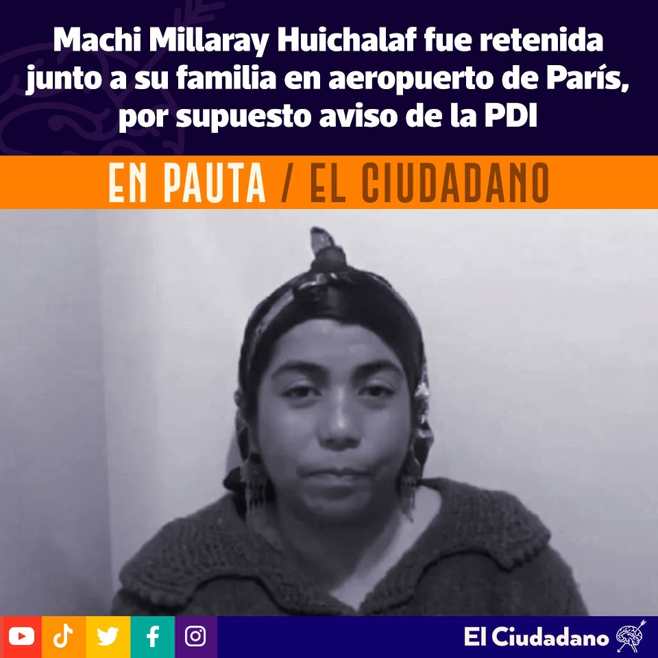 El_Ciudadano's tweet photo. En el aeropuerto, en Santiago, pasaron por la Policía de Investigaciones de Chile, donde no hubo problema alguno para embarcar y recorrer el viaje de 12 horas hasta la capital francesa.

Puedes leer más👉https://t.co/D1N7By44rS

#machi #retenida #pdi #informacionfalsa https://t.co/XrAkGVjgrM