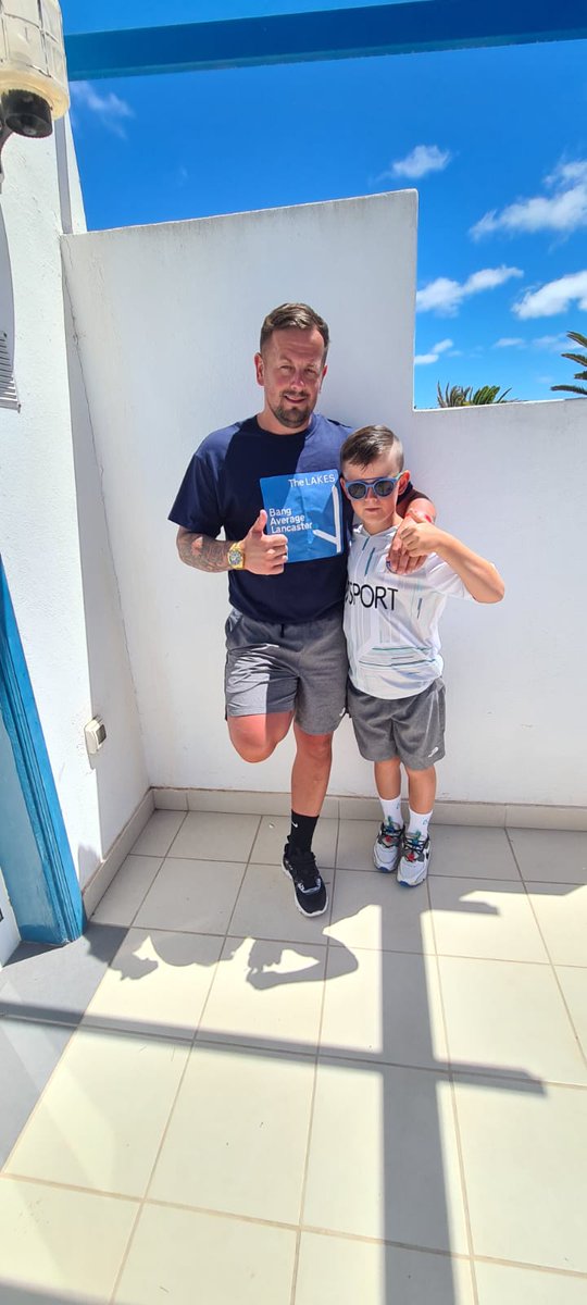 1995rovers's tweet photo. Off out for the 3pm kick offs and listen to the @LancasterCityFC boys on dolly blue sound on our speaker... 
#dollyblueSaturday #footballSaturday
#facupmagic
#dollysinlanzarote https://t.co/t2KDXWj3Vt
