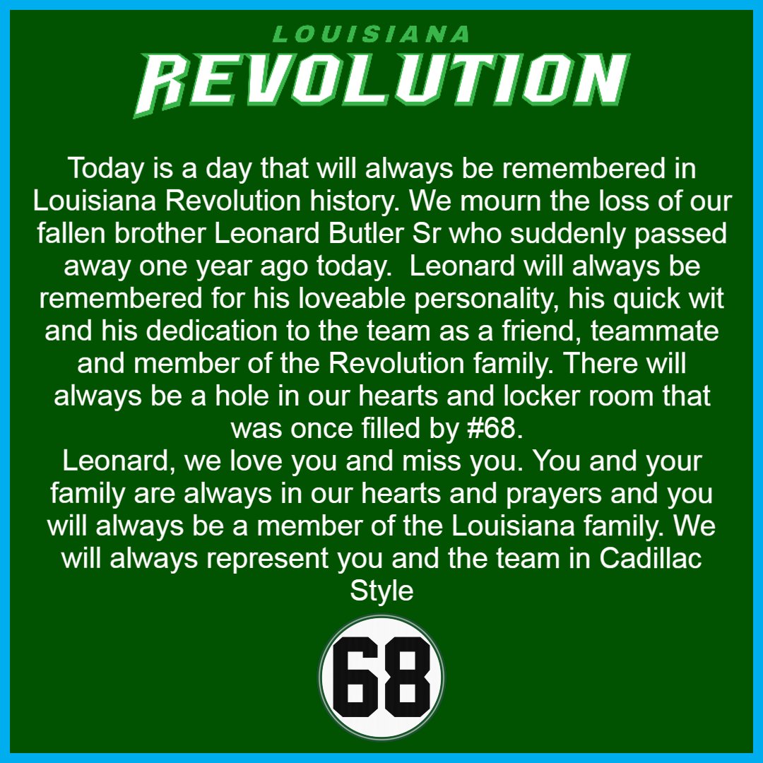 September 2nd is a day that we lost one of the best people this world has ever known, Mr. Leonard Butler Sr. Today we play in tribute to him and wear our Cadillac Black uniforms. #ForeverCadillacStyle <a href="/simulationfl/">Simulation Football League</a> 

⏰️: 9:15pm EST/8:15pm CST
📺: youtube.com/live/rkSuSyPwz…