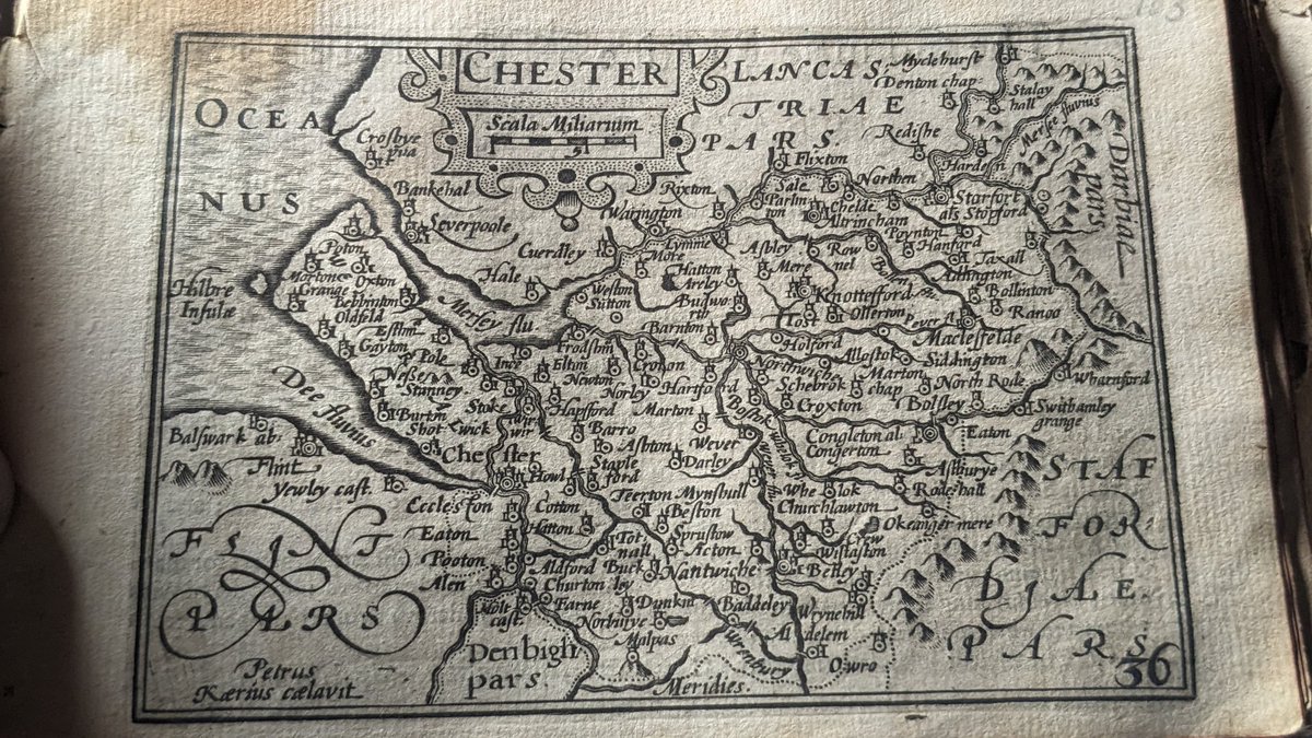 DLGenealogist's tweet photo. #Cheshire #JohnSpeed 1627 https://t.co/MsDFMI52G2