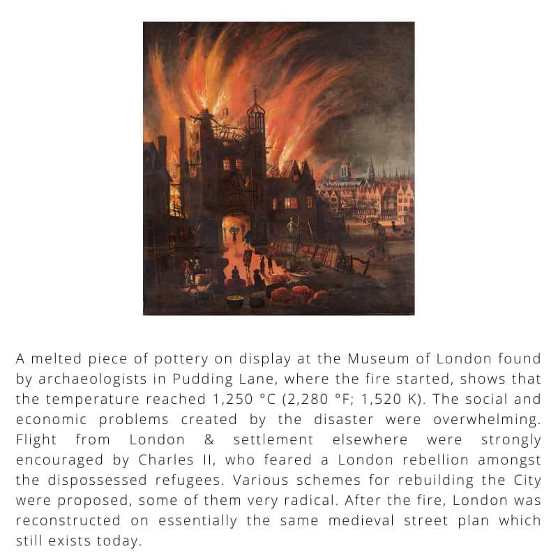 BritishHistorym's tweet photo. #otd 2 September 1666 – The Great Fire of London breaks out & burns for three days, destroying 10,000 buildings, including Old St Paul's Cathedral.
#GreatFireofLondon #FireofLondon #london #Britishhistory #onthisdayinhistory https://t.co/tNOszlzzBL