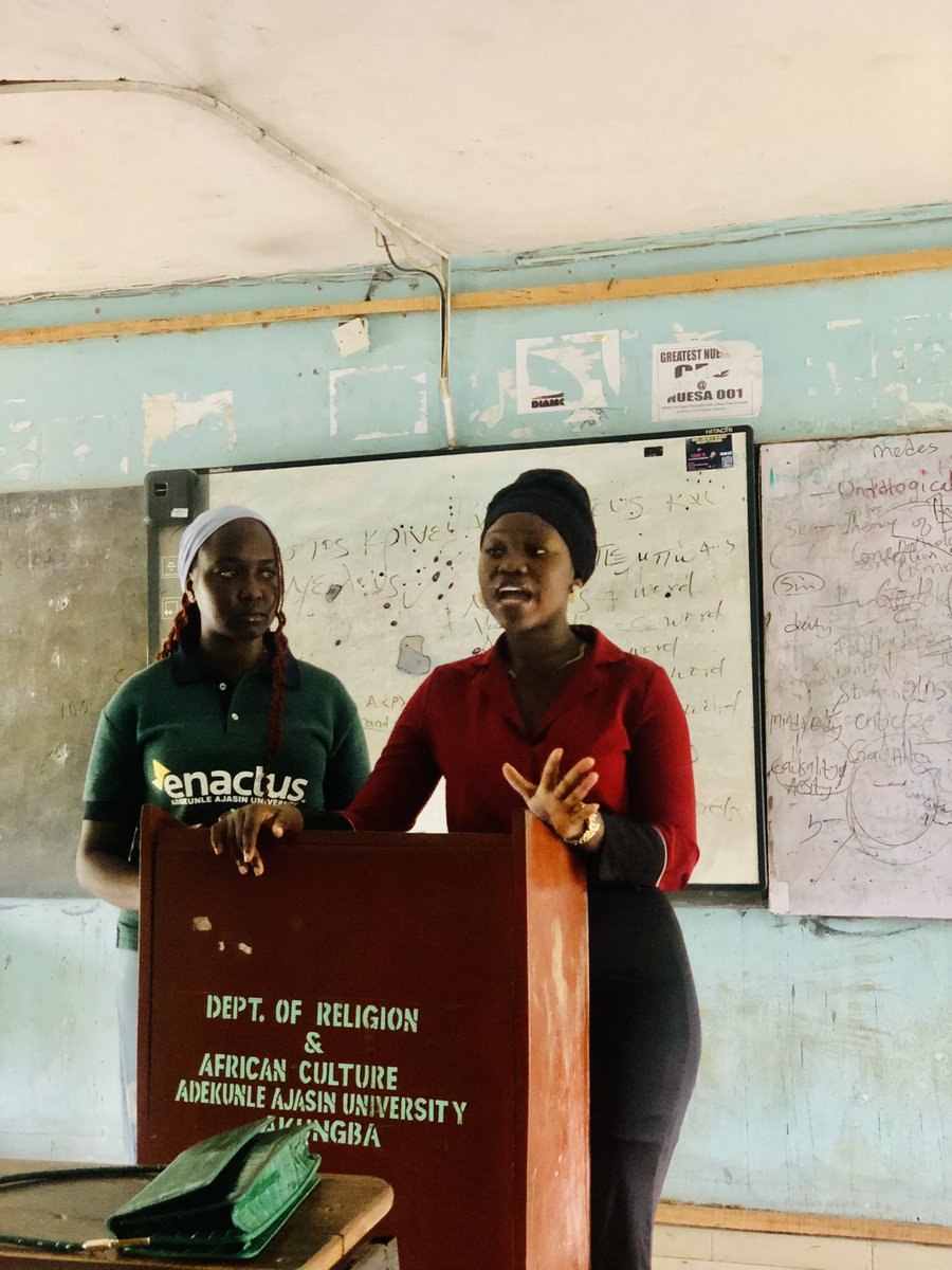 EnactusAAUA's tweet photo. The Orientation program was a great success!

Seeing possibilities, taking action, and enabling progress.😌

#enactus #aaua #Nigeria #weallwin https://t.co/WsMyY8pGg8