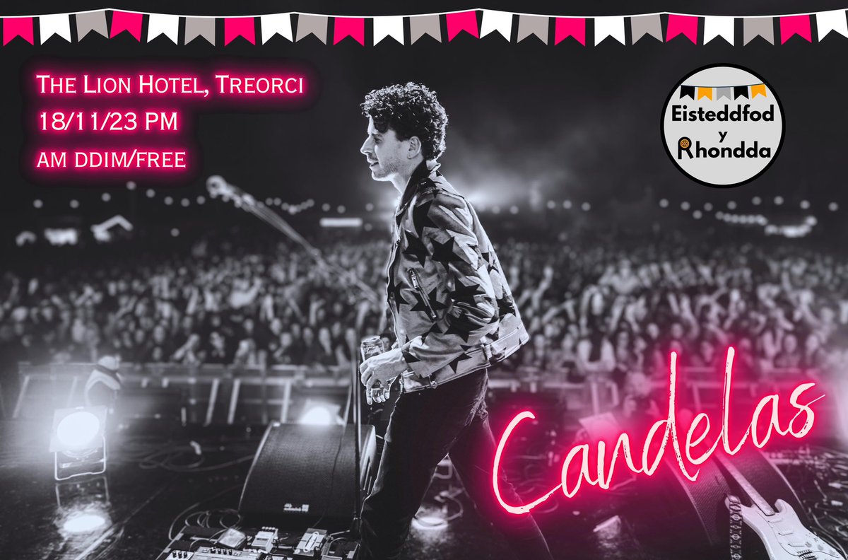 Gig @Candelasband yn/in <a href="/TheLionTreorchy/">The Lion Treorchy</a> ar ôl/after <a href="/EistRhondda/">Eisteddfod Y Rhondda</a> 18/11/23. 

Am ddim/Free entry
