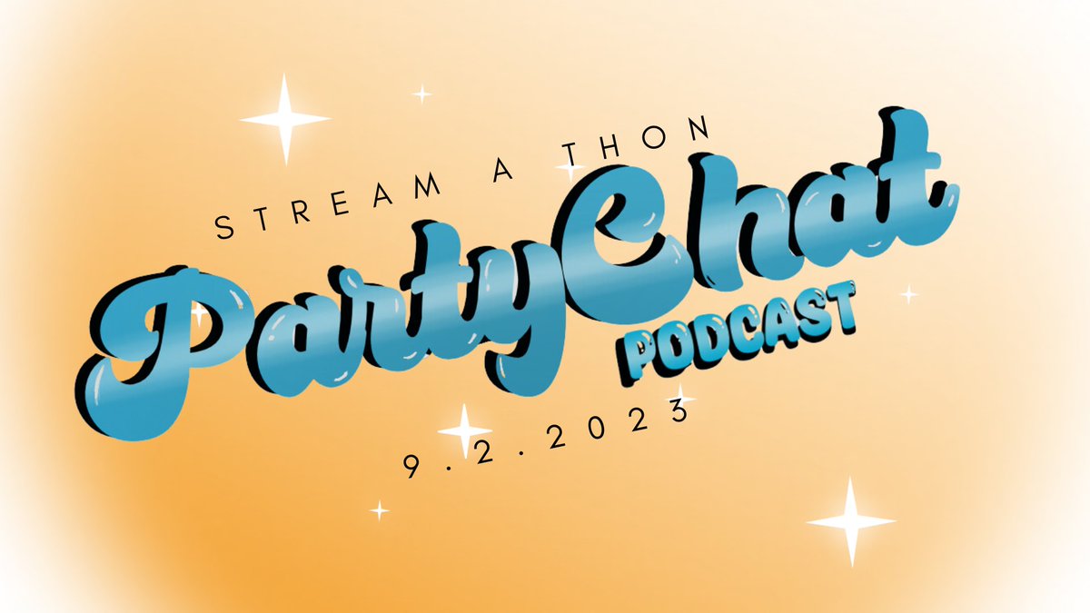 PartyChat_'s tweet photo. TODAY IS STREAMTATHON DAY!!! Come join us in 12 hours of fun and laughter as we play lots of games that the interns of our show have come up with! The stream will start at 11am! Check out the threads for our goals and incentives #partychatpodcast #partychat https://t.co/XvQw4NHsCw