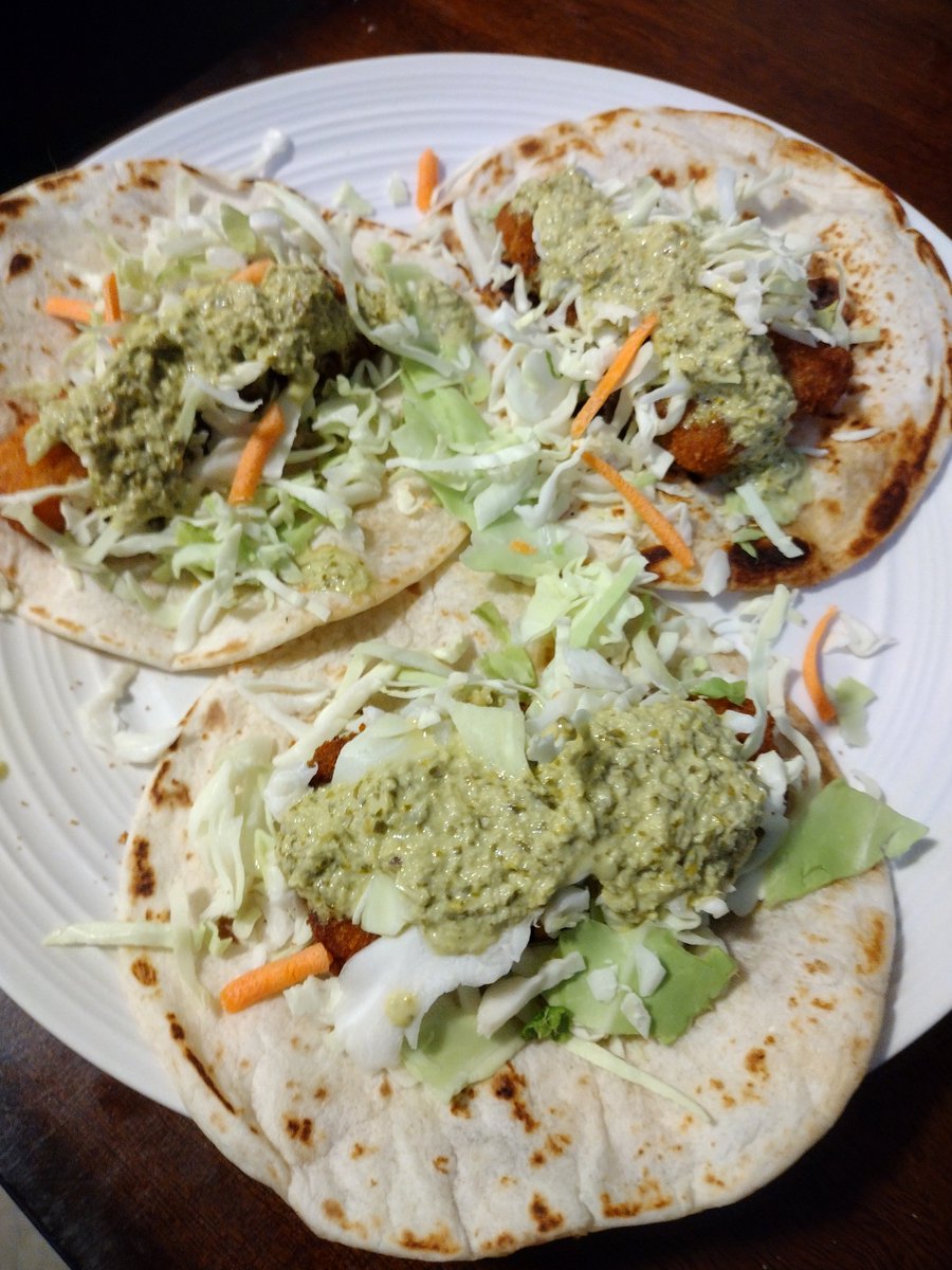 Home made fish tacos and FRIO!