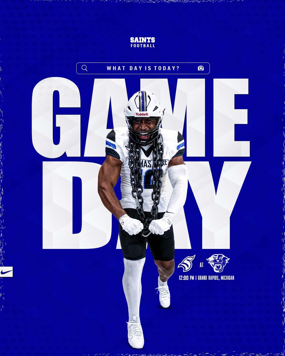 Thomas More Saints (@tmusaints) on Twitter photo SEASON OPENER.
🏈: Football @ Davenport
⏰: 12:00 P.M.
📍: Grand Rapids, MI
🏟️: Farmers Insurance Athletic Complex
📺: tinyurl.com/38xtyap6
📻: tinyurl.com/mrkf224x
📊: tinyurl.com/ma66cjae
<a href="/TMU_Football/">Thomas More Football</a>
#LetsGoSaints SEASON OPENER.
🏈: Football @ Davenport
⏰: 12:00 P.M.
📍: Grand Rapids, MI
🏟️: Farmers Insurance Athletic Complex
📺: tinyurl.com/38xtyap6
📻: tinyurl.com/mrkf224x
📊: tinyurl.com/ma66cjae
<a href="/TMU_Football/">Thomas More Football</a>
#LetsGoSaints