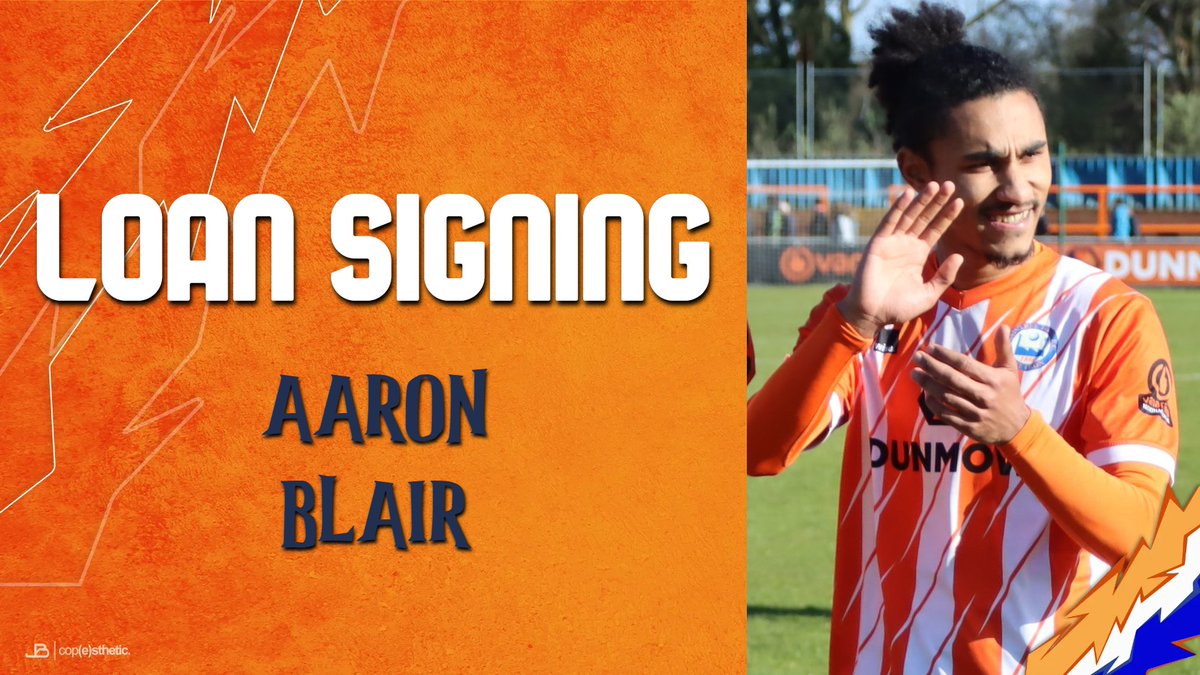 braintreetownfc's tweet photo. 📝 WELCOME BACK BLAIR!

A huge welcome back to last season's top goal scorer Aaron Blair on an Initial One Month's Loan from @Dag_RedFC!

#WelcomeBackAaron #COYI https://t.co/qFr51JCZeg