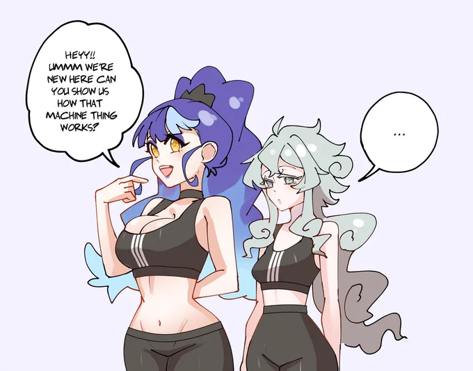 🕯️🐟Aoi and Suiren: Dynamic support(ive) gym friends 