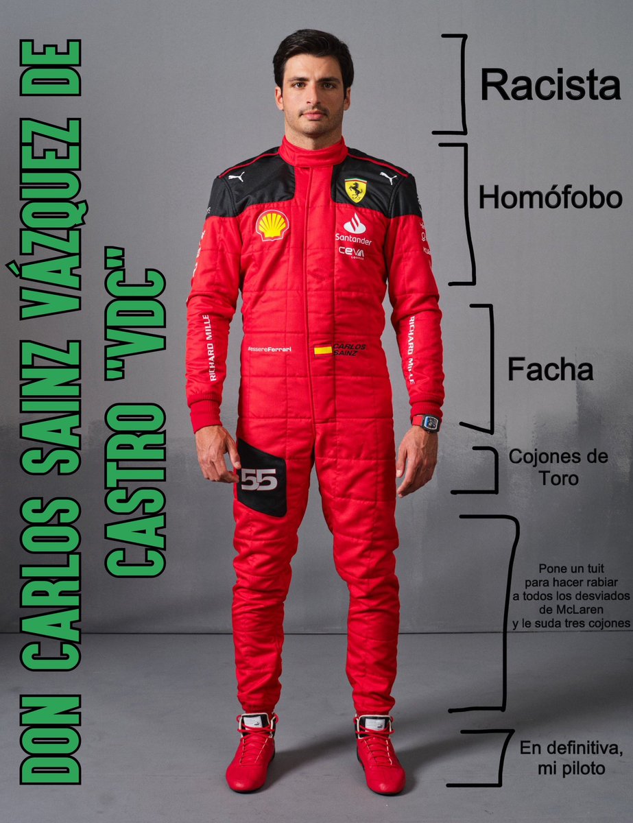 Razones por las que son Carlos Sainz VdC va a hacer la pole hoy y mañana conseguirá la 34 de España.

Road to 'La 2' 🔜 dentro hilo: