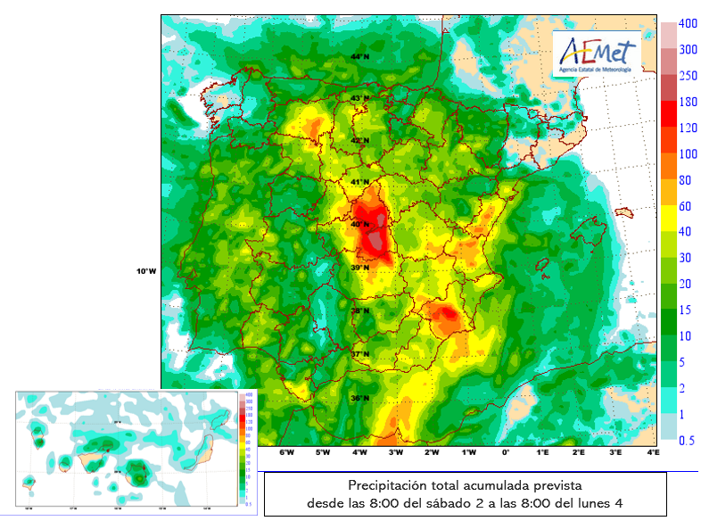 ⚠️Actualizamos aviso especial por lluvias y tormentas.
⛈️Precipitaciones muy intensas en las próximas horas y el domingo, especialmente en el centro y sureste de la Península. El peligro es importante en muchas de esas zonas.
El aviso completo, aquí 👉
aemet.es/documentos_d/e…