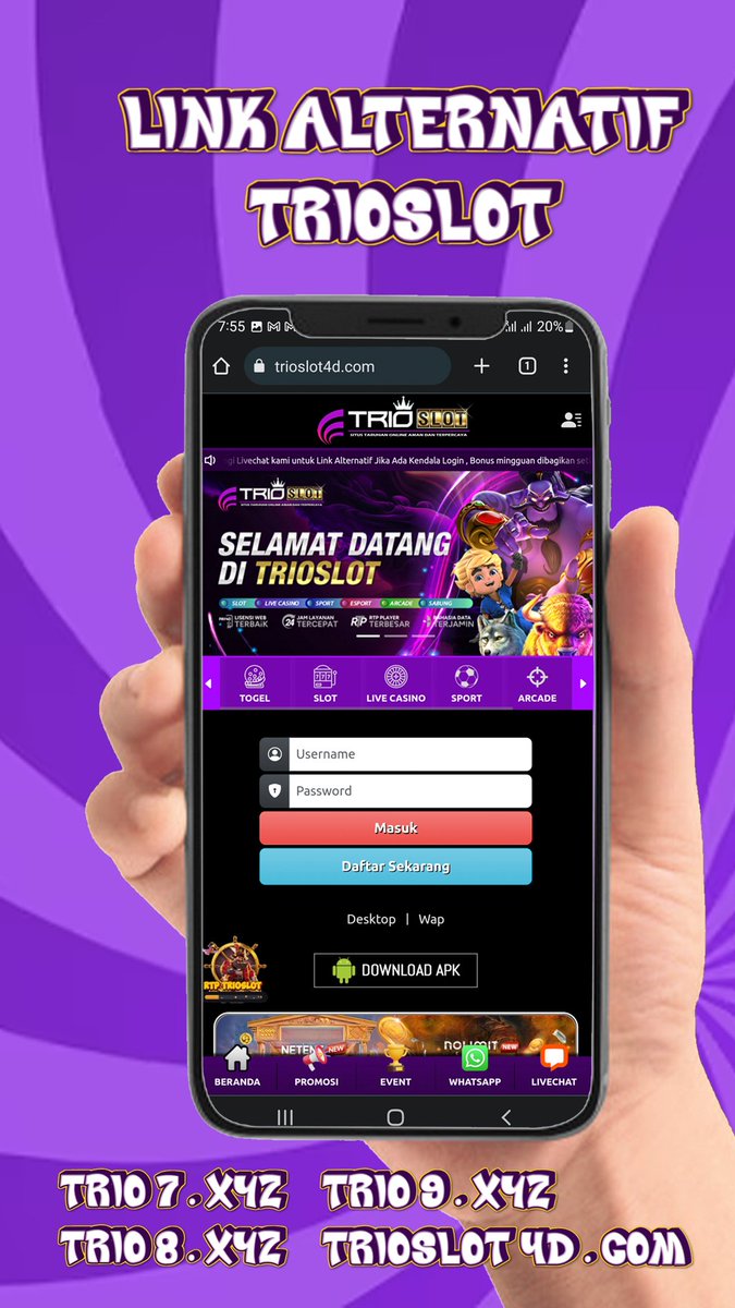 SlotTrio's tweet photo. Yuk mari jika ada kesulitan login #slotgacor bisa akses melalui link alternatif #trioslot dibawah ini :
https://t.co/0IC6nsKmLd
https://t.co/s6dnJtvV2L
https://t.co/qzIJ04regO
https://t.co/A285DMekJr https://t.co/rYhVb95JZc