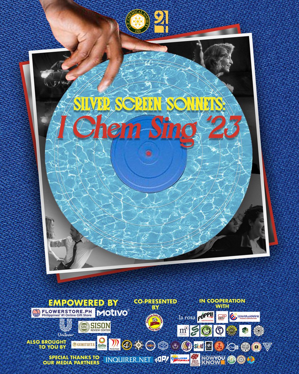 upchemsoc's tweet photo. The UP Chemical Society is proud to present: “Silver Screen Sonnets: I Chem Sing '23”, a themed singing contest to highlight the talents of the Institute of Chemistry’s student songerists! 🎤

#UPChemSoc
#UPChemSoc94
#UPChemSocSarapKapiling
#VintageBondsCurrentConnections https://t.co/JMdxc3LiFn