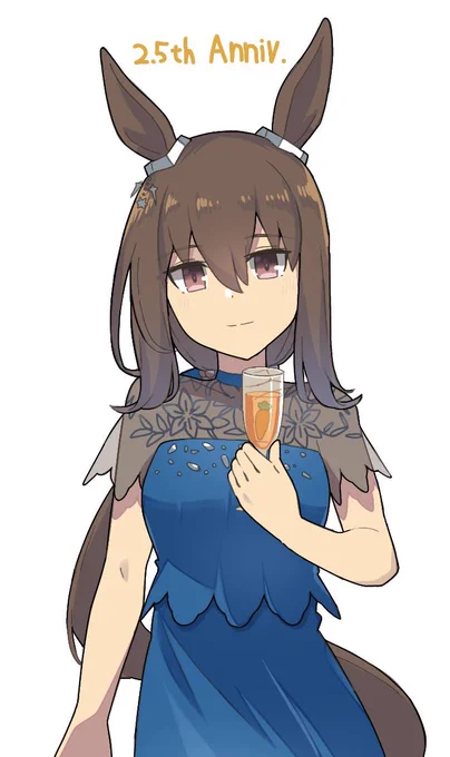 ←1年前 最新→初描き実装前アヤベさんと最新のアヤベさん…めっちゃ変わってる… 