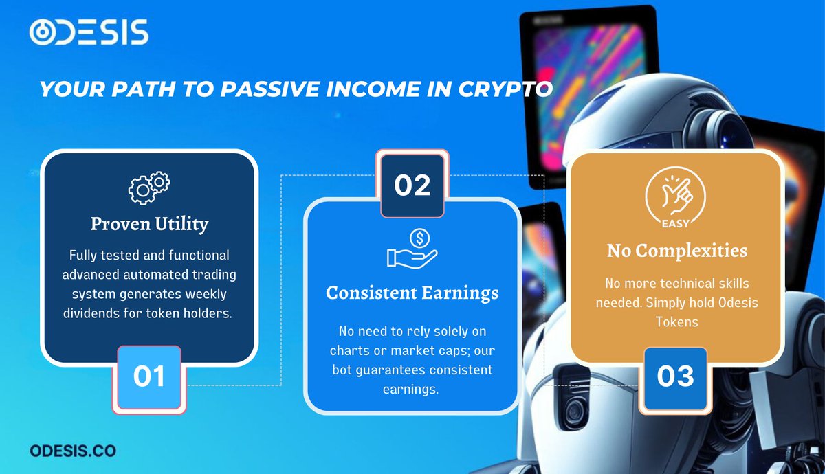 Odesis_ATS's tweet photo. #Odesis offers something unique -> weekly dividends from its trading system. No need for active trading, just hold $ODS tokens &amp; watch your earnings grow. Experienced team, audited contract &amp; proven utility. Join us now. #passiveincome #crypto #BSC

https://t.co/GryYx6NT6o https://t.co/vkT7xLFUvj