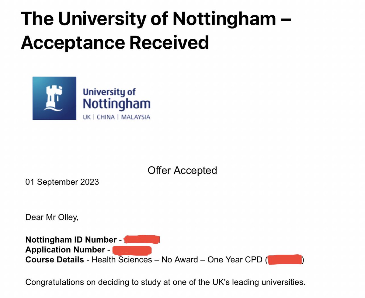 Here we go again 🩺

Received this awesome news last night after accepting my offer on the Independant and Supplementary Prescribing course with the University of Nottingham, the learning never stops 💊 

#advancedclinicalpractitioner
#weareEEAST 

@EEAST_UrgCare